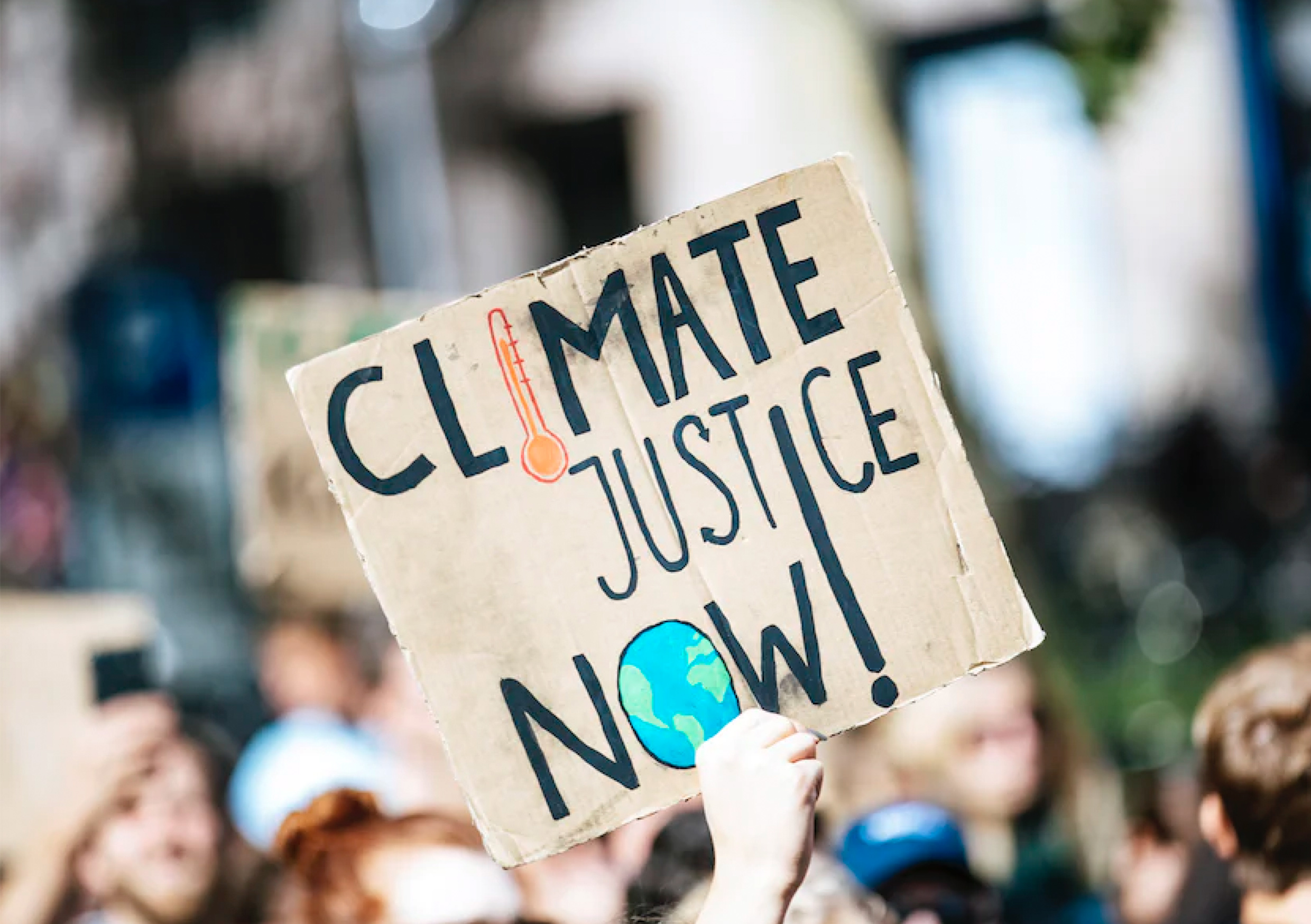 Plakat bei einer Klimademo